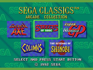 Sega Classics Arcade Collection screenshot 3 for Sega CD